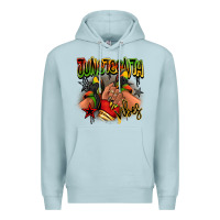 Blue Mist Juneteenth vibes black girl sneakers Premium Hoodie - RanaPortraitStore