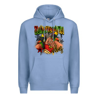 Colony Blue Juneteenth vibes black girl sneakers Premium Hoodie - RanaPortraitStore