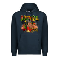 Navy Juneteenth vibes black girl sneakers Premium Hoodie - RanaPortraitStore