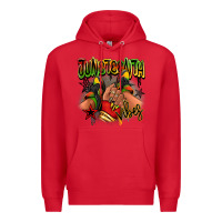 Red Juneteenth vibes black girl sneakers Premium Hoodie - RanaPortraitStore