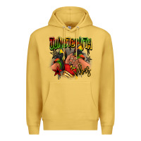 Antique Gold Juneteenth vibes black girl sneakers Premium Hoodie - RanaPortraitStore
