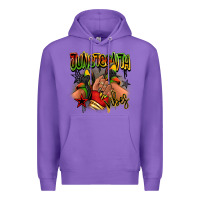 Purple Juneteenth vibes black girl sneakers Premium Hoodie - RanaPortraitStore