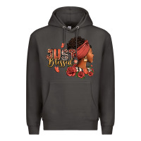 Smoke Just blessed afro woman with roses Premium Hoodie - RanaPortraitStore