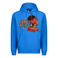 True Royal Just blessed afro woman with roses Premium Hoodie - RanaPortraitStore