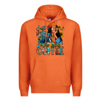 Carrot Just a girl who loves coffee Premium Hoodie - RanaPortraitStore