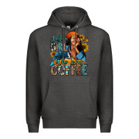 Charcoal Heather Just a girl who loves coffee Premium Hoodie - RanaPortraitStore