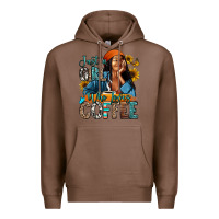 Chestnut Just a girl who loves coffee Premium Hoodie - RanaPortraitStore
