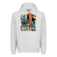 Dove Grey Just a girl who loves coffee Premium Hoodie - RanaPortraitStore