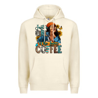 Sandshell Just a girl who loves coffee Premium Hoodie - RanaPortraitStore