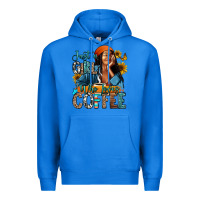 True Royal Just a girl who loves coffee Premium Hoodie - RanaPortraitStore