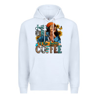 White Just a girl who loves coffee Premium Hoodie - RanaPortraitStore