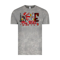 Cloud Rock red black grey white love my tribe indian headdres Vintage Tee - Artiststas