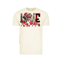Vintage Arctic red black grey white love my tribe indian headdres Vintage Tee - Artiststas
