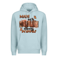 Blue Mist Made with melanin always poppin' Premium Hoodie - RanaPortraitStore