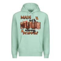 Seafoam Made with melanin always poppin' Premium Hoodie - RanaPortraitStore