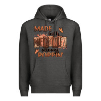 Charcoal Heather Made with melanin always poppin' Premium Hoodie - RanaPortraitStore