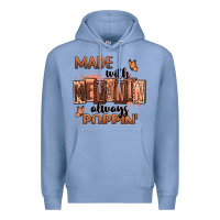 Colony Blue Made with melanin always poppin' Premium Hoodie - RanaPortraitStore