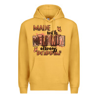 Mustard Made with melanin always poppin' Premium Hoodie - RanaPortraitStore