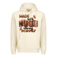 Sandshell Made with melanin always poppin' Premium Hoodie - RanaPortraitStore