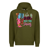 Army Green Afro heels Premium Hoodie - RanaPortraitStore