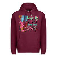 Burgundy Afro heels Premium Hoodie - RanaPortraitStore