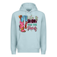 Blue Mist Afro heels Premium Hoodie - RanaPortraitStore