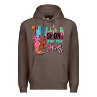 Coffee Afro heels Premium Hoodie - RanaPortraitStore