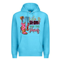 Ocean Blue Afro heels Premium Hoodie - RanaPortraitStore