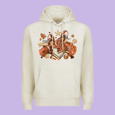 Melanin Christmas Black Girl Sneakers Premium Hoodie Designed By Ranaportraitstore