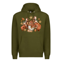Army Green Melanin Christmas black girl sneakers Premium Hoodie - RanaPortraitStore