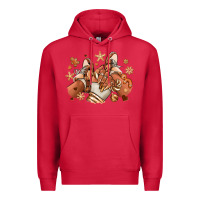 Cardinal Melanin Christmas black girl sneakers Premium Hoodie - RanaPortraitStore