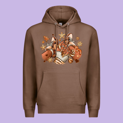 Melanin Christmas Black Girl Sneakers Premium Hoodie Designed By Ranaportraitstore