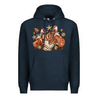 Navy Melanin Christmas black girl sneakers Premium Hoodie - RanaPortraitStore