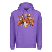 Purple Melanin Christmas black girl sneakers Premium Hoodie - RanaPortraitStore