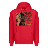 Red Melanin many shades of brown afro woman Premium Hoodie - RanaPortraitStore