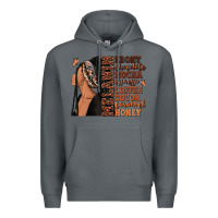Rock Melanin many shades of brown afro woman Premium Hoodie - RanaPortraitStore