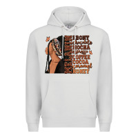 Dove Grey Melanin many shades of brown afro woman Premium Hoodie - RanaPortraitStore
