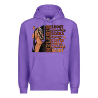 Purple Melanin many shades of brown afro woman Premium Hoodie - RanaPortraitStore
