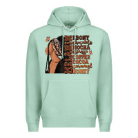 Seafoam Melanin many shades of brown afro woman Premium Hoodie - RanaPortraitStore