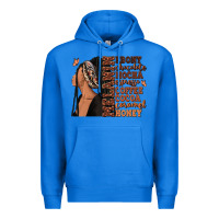 True Royal Melanin many shades of brown afro woman Premium Hoodie - RanaPortraitStore