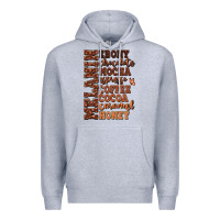 Heather Grey Melanin shades of brown Premium Hoodie - RanaPortraitStore