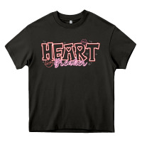 Asphalt Heart Breaker Valentine Heavy Core Tee - CowhideDigitalArt