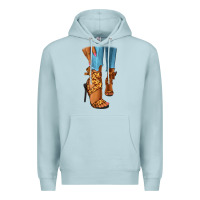 Blue Mist Leopard heels black fashion girl Premium Hoodie - RanaPortraitStore