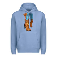 Colony Blue Leopard heels black fashion girl Premium Hoodie - RanaPortraitStore