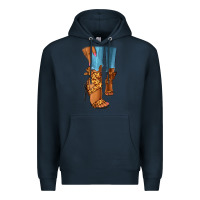 Navy Leopard heels black fashion girl Premium Hoodie - RanaPortraitStore