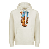 Oatmeal Heather Leopard heels black fashion girl Premium Hoodie - RanaPortraitStore