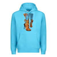 Ocean Blue Leopard heels black fashion girl Premium Hoodie - RanaPortraitStore