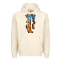 Sandshell Leopard heels black fashion girl Premium Hoodie - RanaPortraitStore