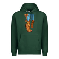 Sports Green Leopard heels black fashion girl Premium Hoodie - RanaPortraitStore