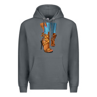 Rock Leopard heels black fashion girl Premium Hoodie - RanaPortraitStore